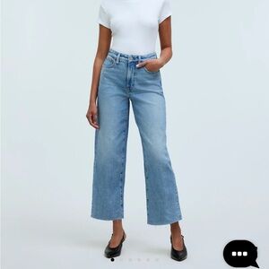EUC Madewell curvy perfect vintage wide leg crop jean